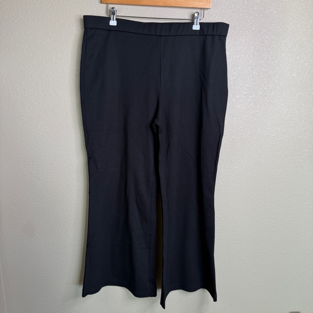 OGL Slimming Ponte High-Rise Pull-On Flared Pants size 2XL